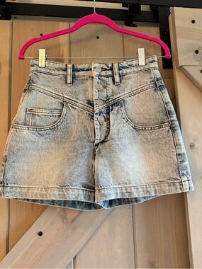 Isabel Marant High-Waist Denim Shorts Size 2/4
